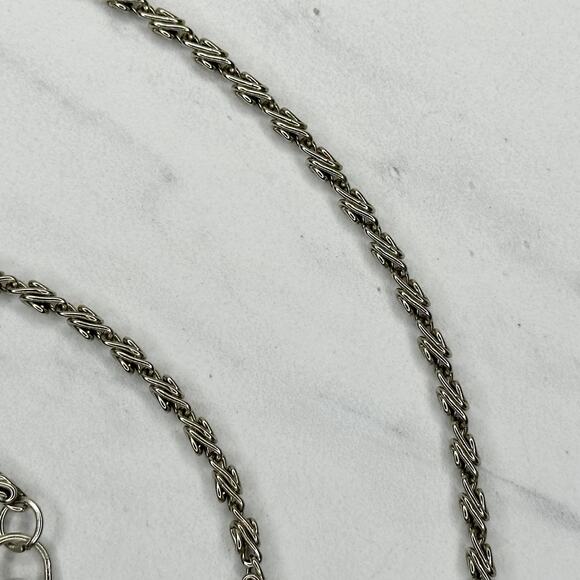 Silver Tone Swirl Chain Link Purse Handbag Bag Replacement Strap - Picture 5 of 9